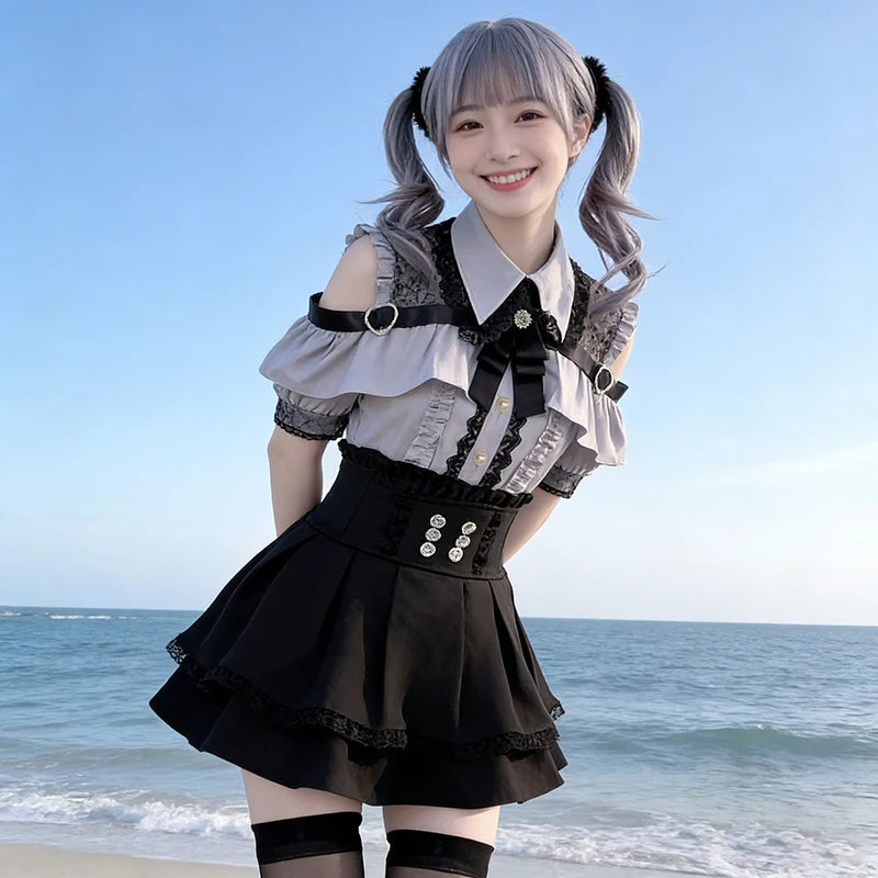 JK Uniform Skirt Set