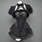 Gothic Lace Mini Dress