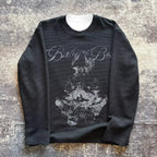 Distressed Figure Print Long Sleeve Tee