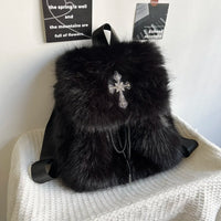 Faux Fur Cross Backpack