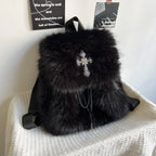 Faux Fur Cross Backpack