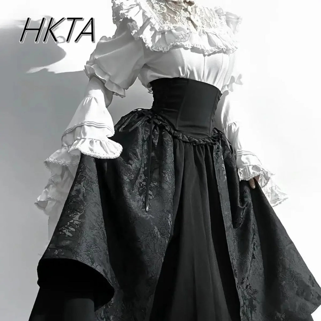 Gothic Ruffle Umbrella Dress
