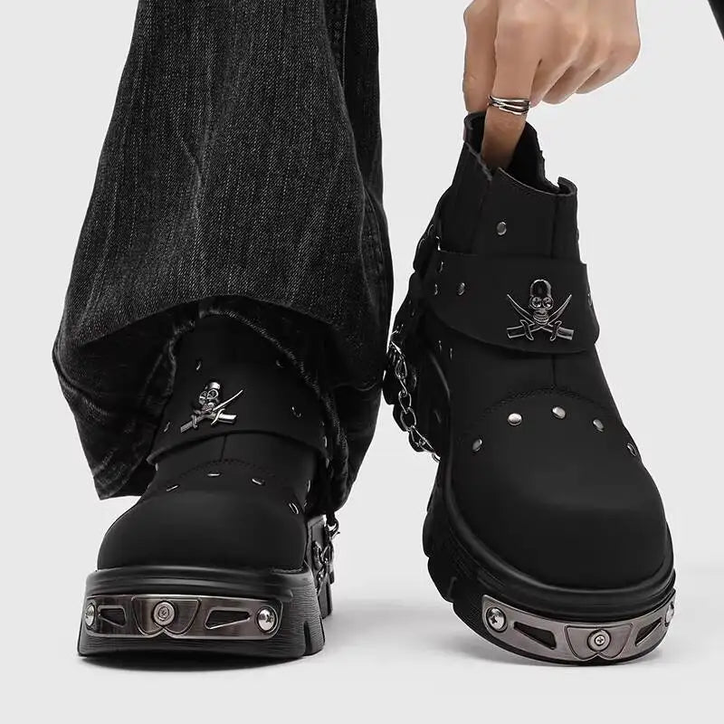 Gothic Platform Chelsea Boots