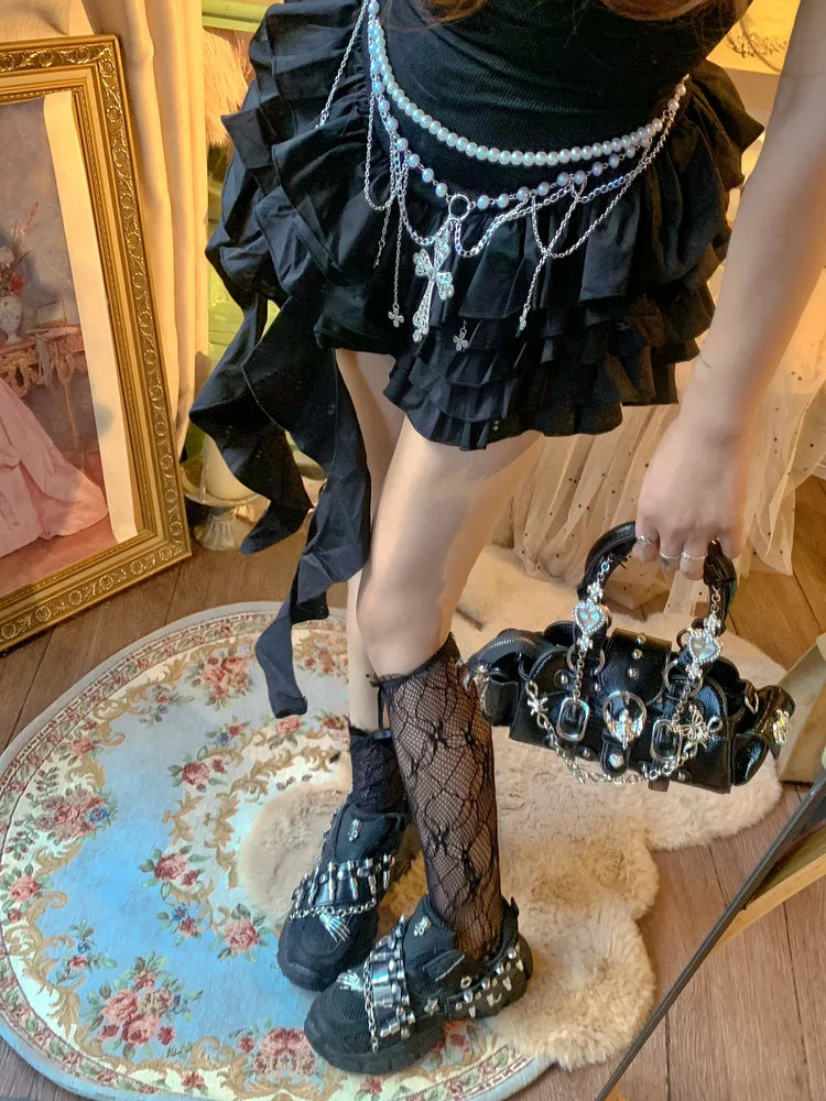 Chain Platform Dad Shoes