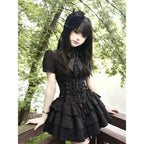 Gothic Lace Long Sleeve Dress