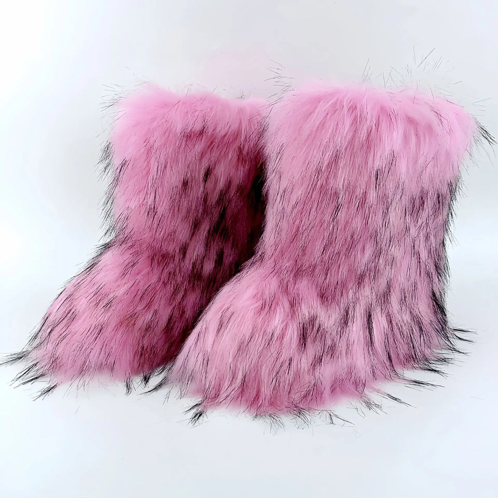 Fluffy Faux Fur Winter Boots