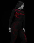 Graphic Print Zip-Up Jumpsuit