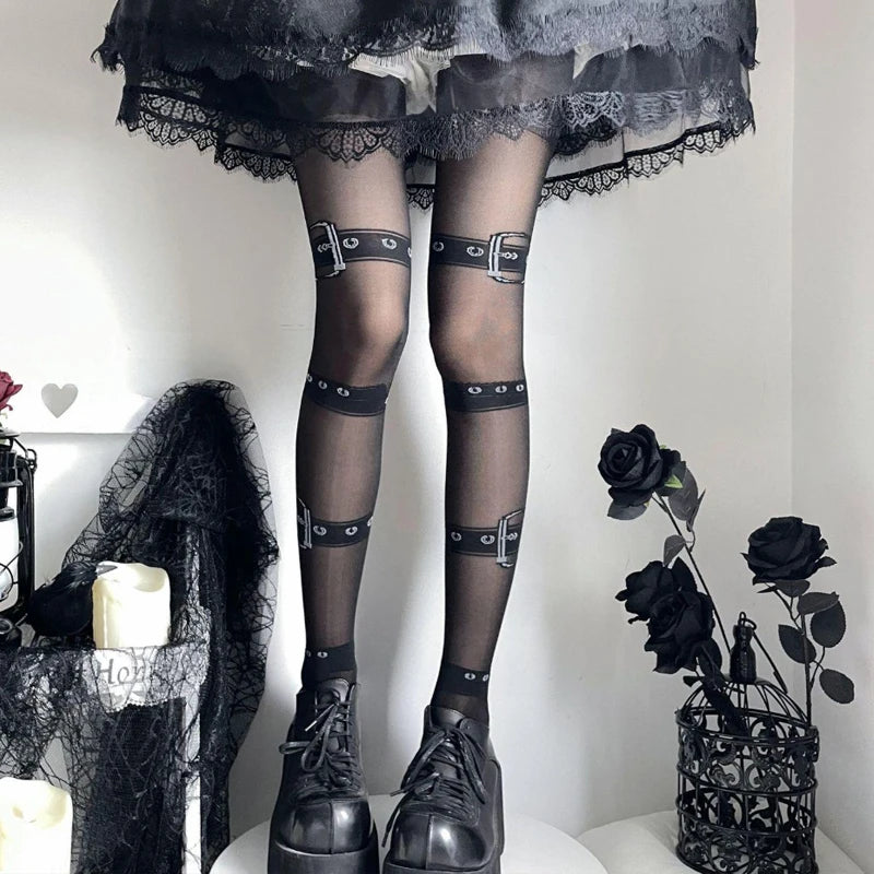 Belt Strap Tights