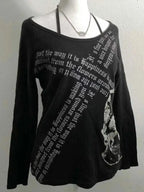 Cross Print Long Sleeve Tee