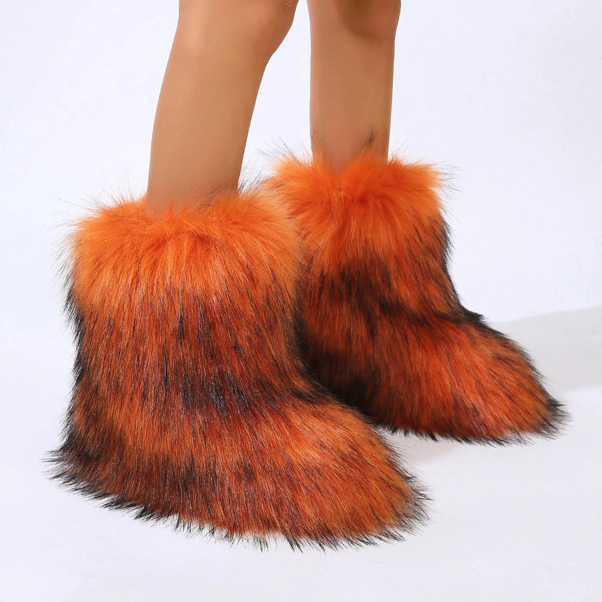 Fluffy Faux Fur Winter Boots