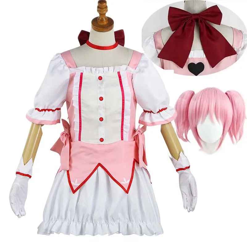 Madoka Cosplay Dress Set