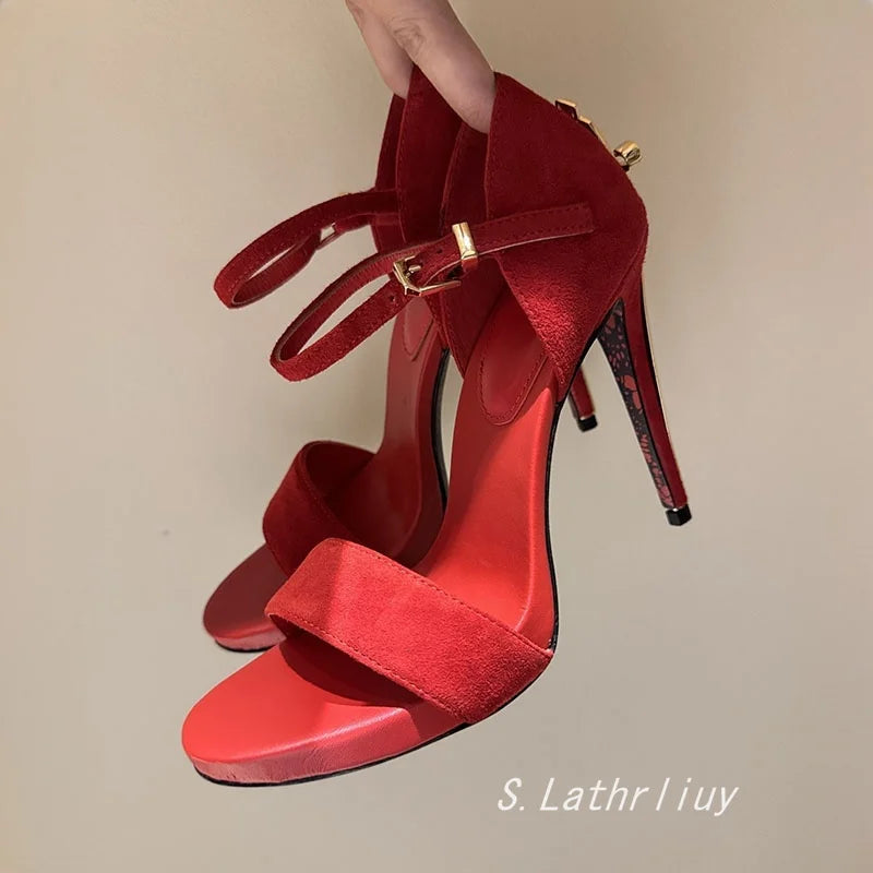 Ankle Strap High Heels