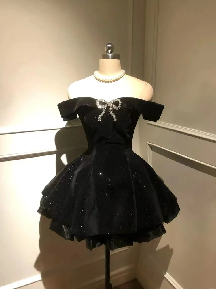 Gothic Lace Mini Dress