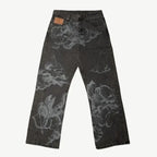 Gothic Embroidery Baggy Jeans