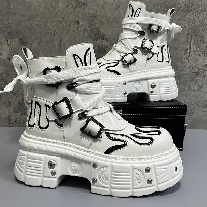 Platform High-Top Boots