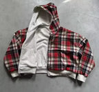 Reversible Plaid Zip-Up Hoodie