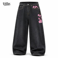 Cherry Blossom Embroidered Jeans
