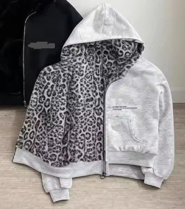 Reversible Plaid Zip-Up Hoodie