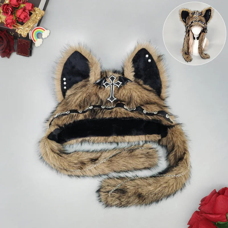 Faux Fur Cat Ear Hat