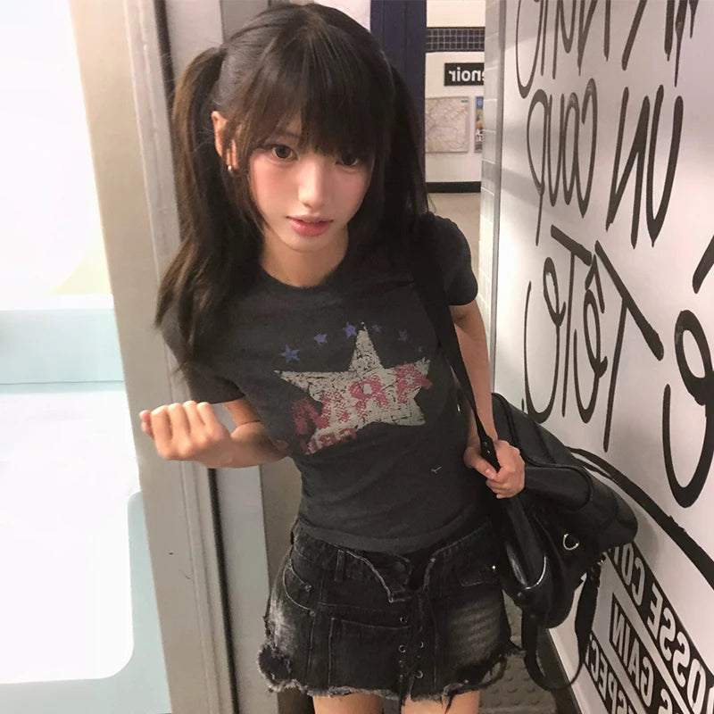 Star Print Gothic Tee