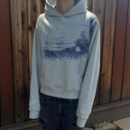 Gothic Print Hoodie