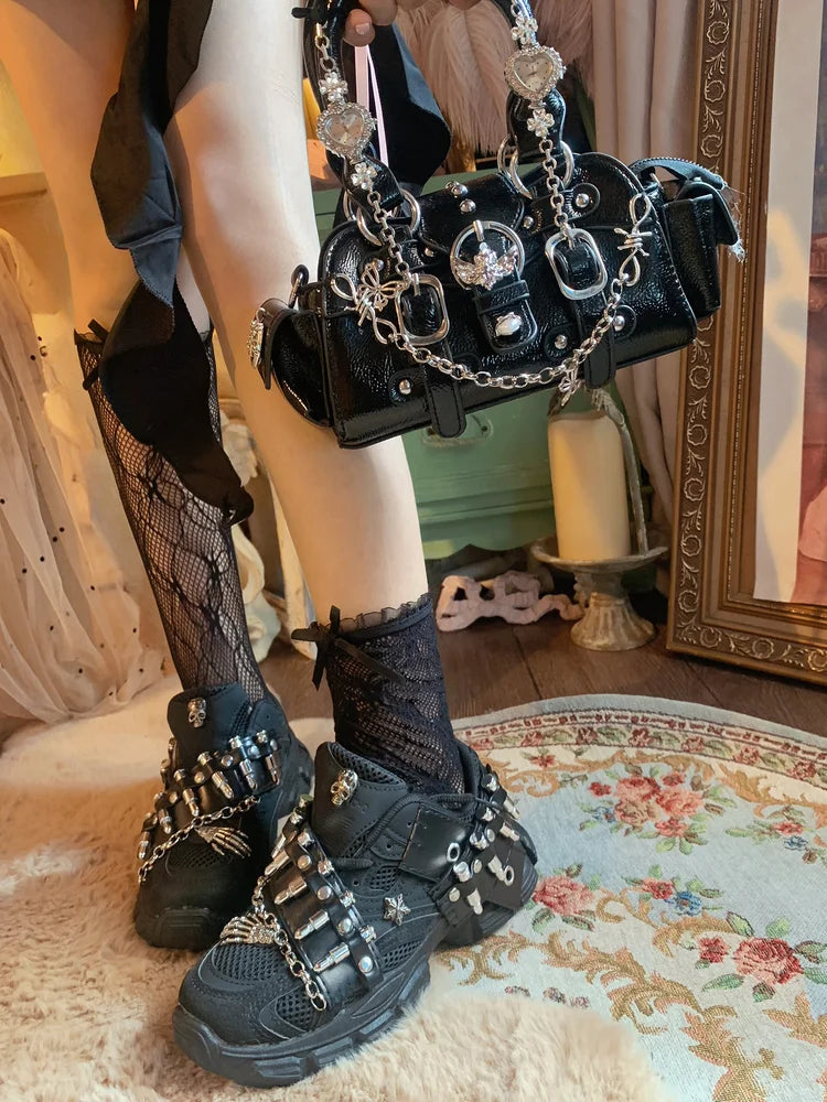 Chain Platform Dad Shoes