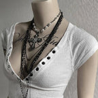 Button Front Crop Top