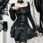 Lace Trim Gothic Top