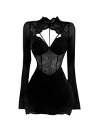 Gothic Lace Maxi Dress