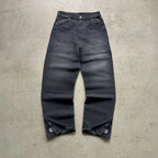 Gothic Embroidery Baggy Jeans