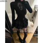 Gothic Two-Piece Skirt Set