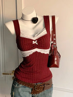 Lace Bow Corset Top