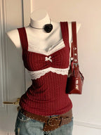 Lace Bow Corset Top