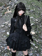 Gothic Lace Long Sleeve Dress