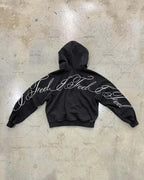 Gothic Print Hoodie