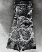 Gothic Embroidery Baggy Jeans