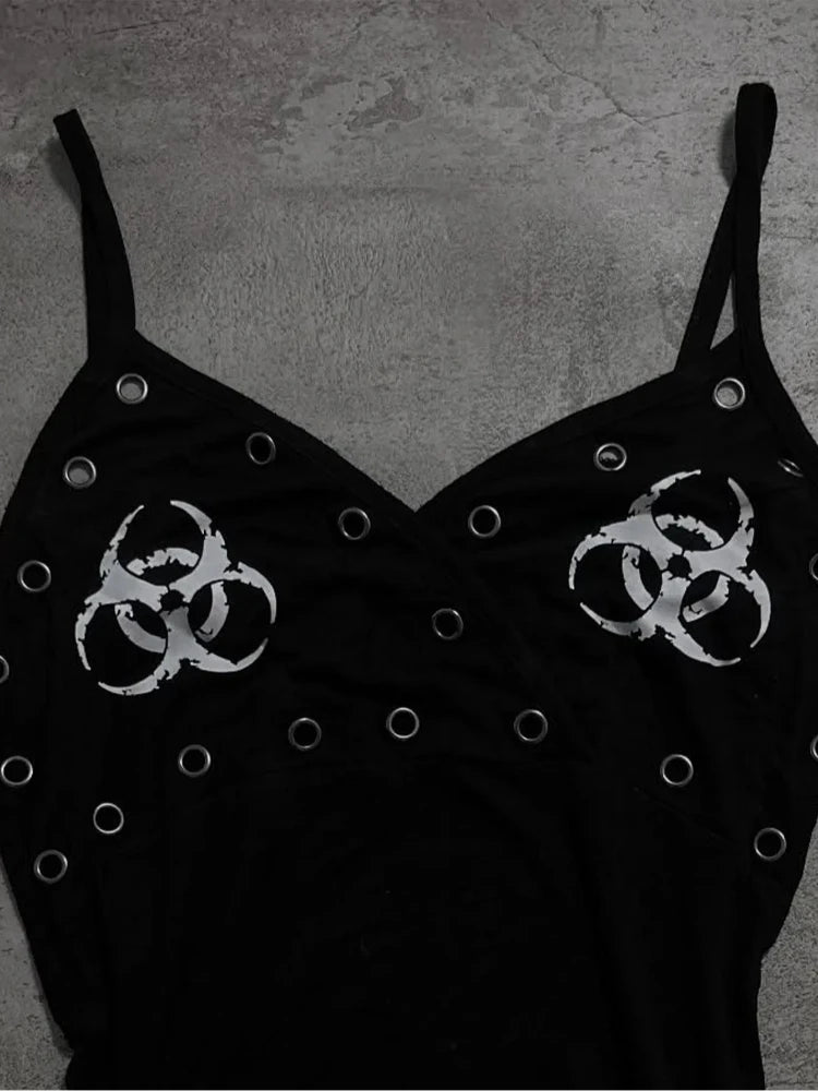 Biohazard Print Tank Top