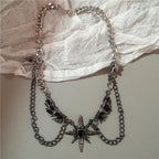 Wings & Cross Pendant Necklace