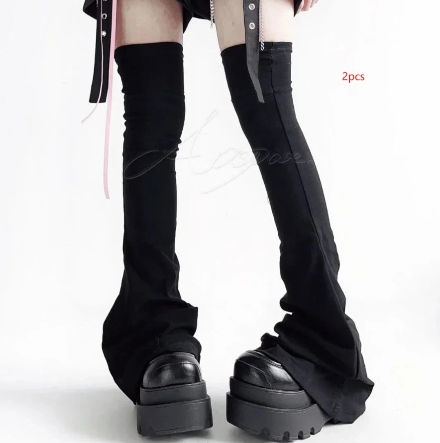 Horn Cuff Knee Socks