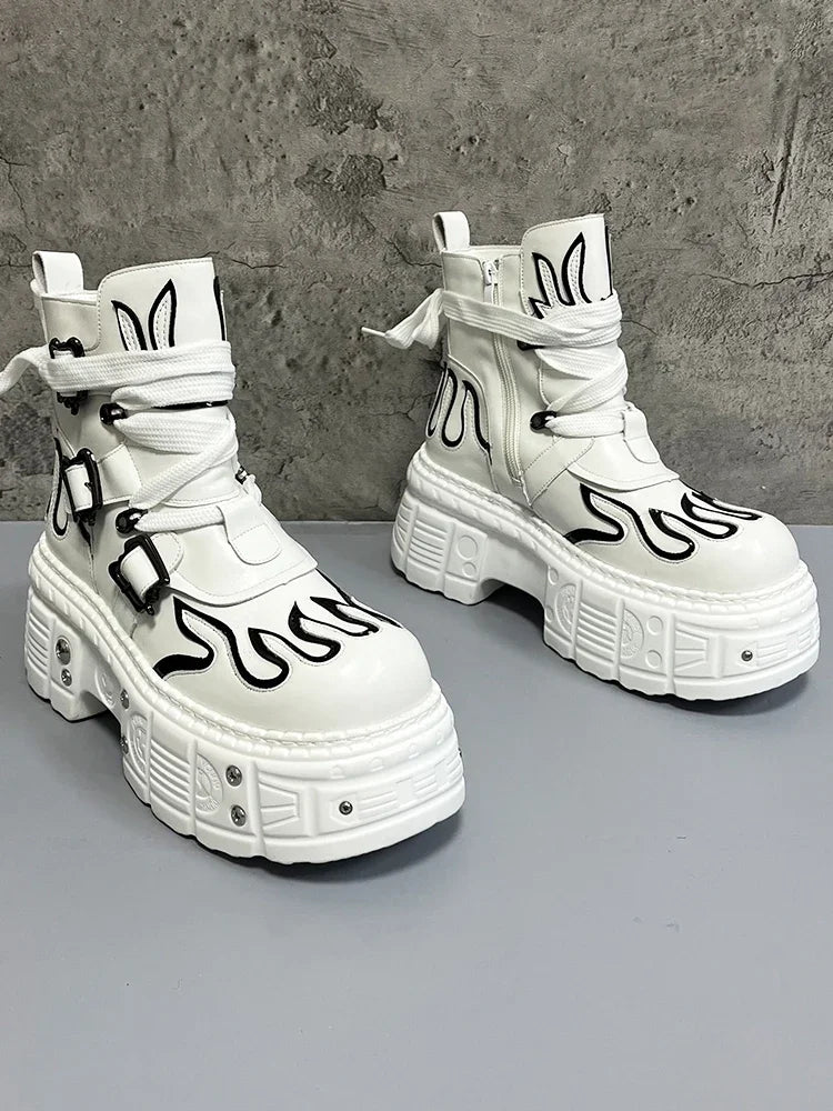 Platform High-Top Boots