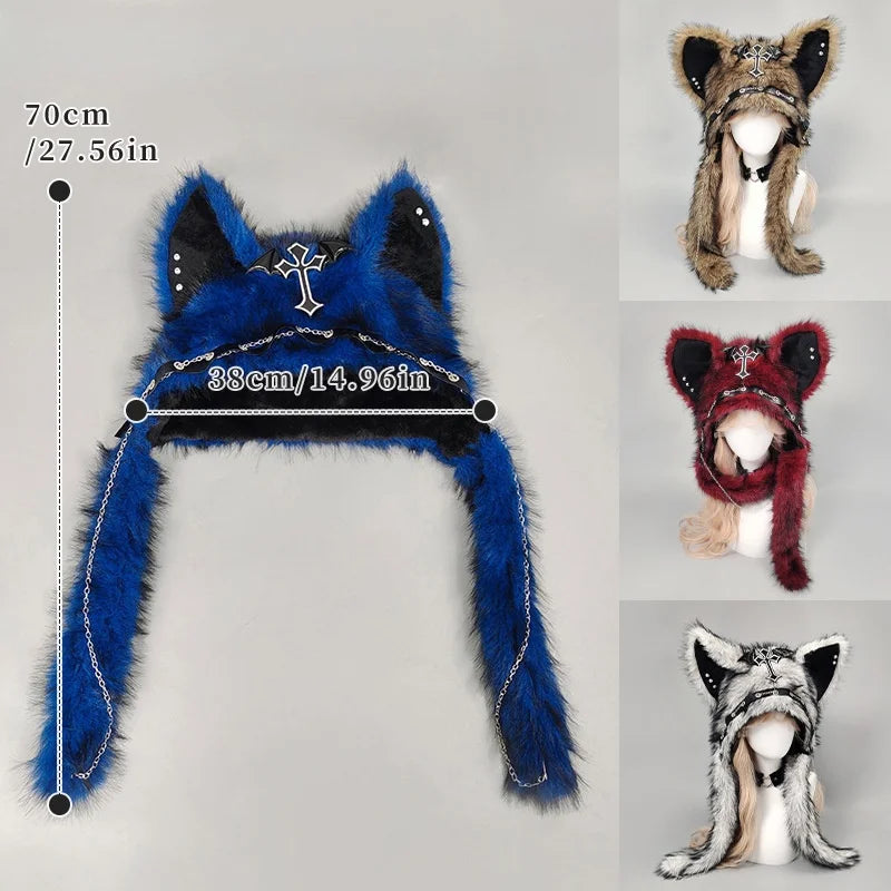 Faux Fur Cat Ear Hat