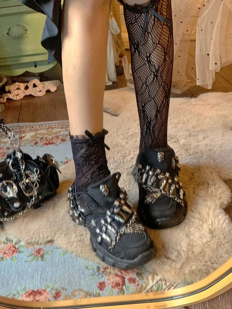 Chain Platform Dad Shoes