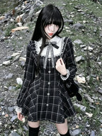 Gothic Lace Long Sleeve Dress