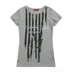 Striped Graphic Print Tee
