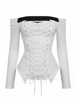 Lace-Up Corset Top