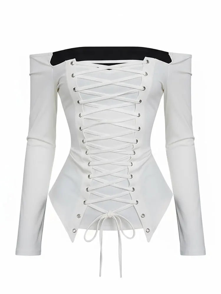 Lace-Up Corset Top