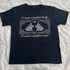 Gothic Rabbit Print Tee