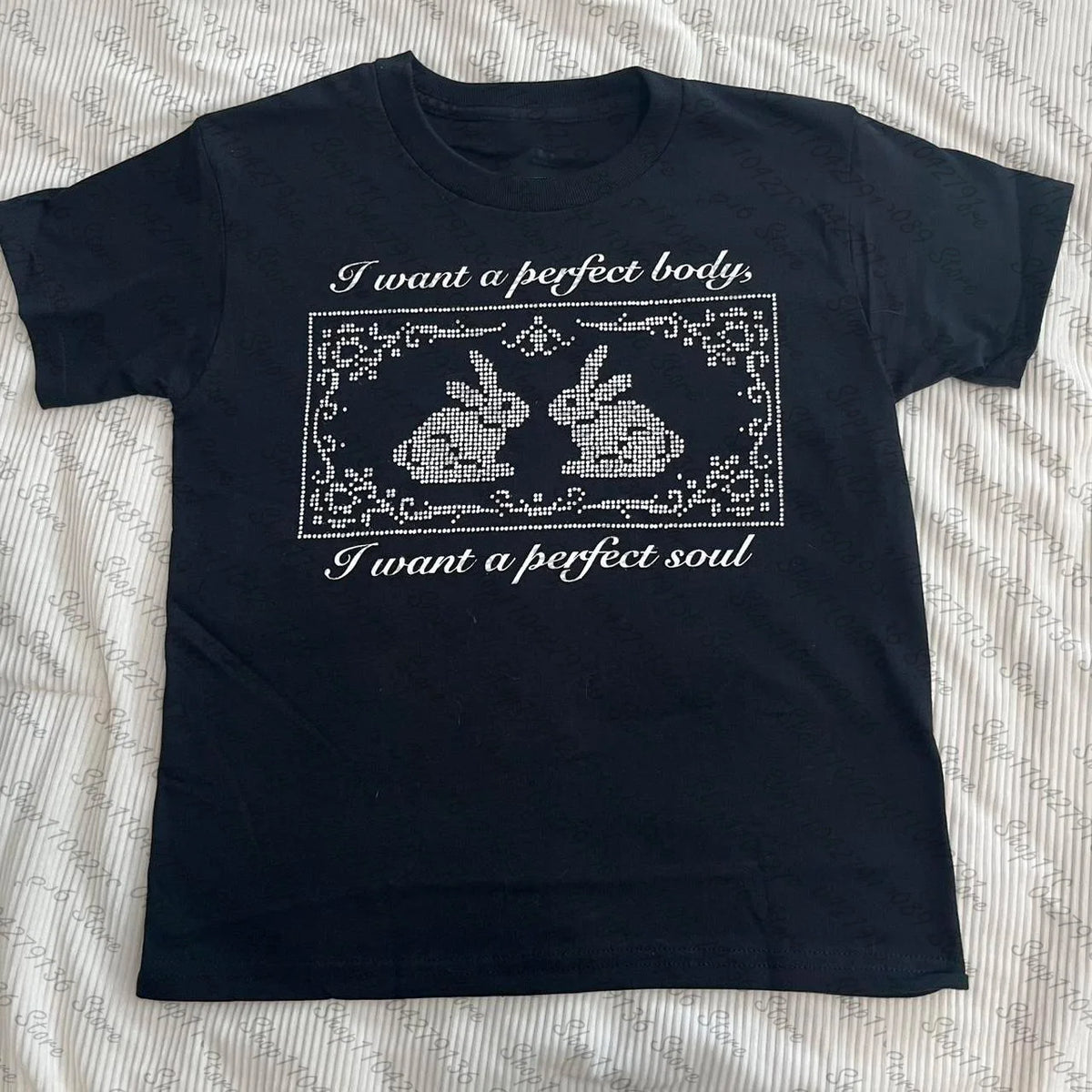 Gothic Rabbit Print Tee
