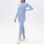 Graphic Print Zip-Up Jumpsuit