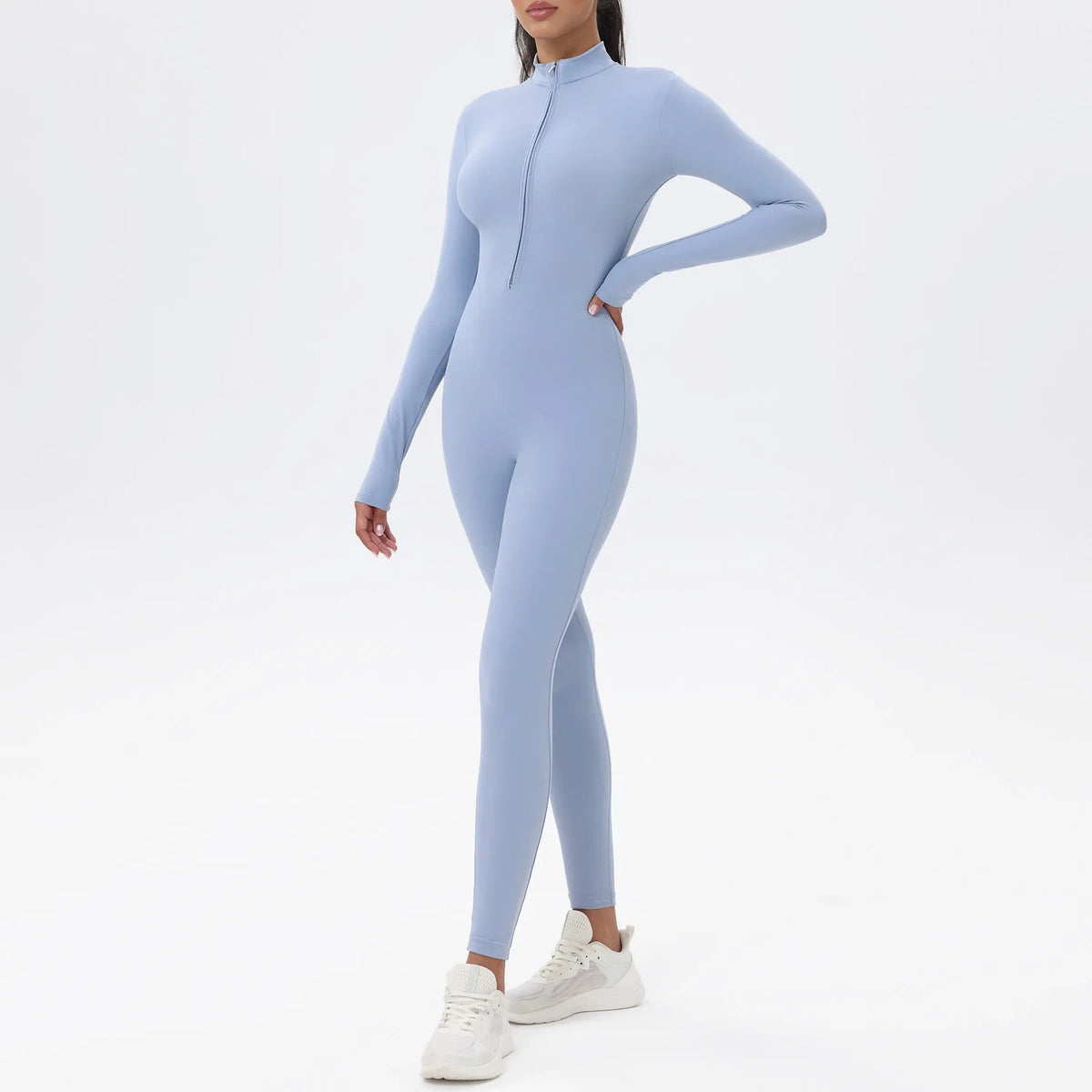 Graphic Print Zip-Up Jumpsuit